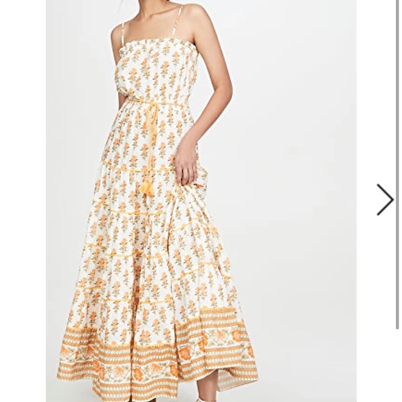 Playa Lucila maxi dress orange and white summer maxi dress NWT size XS - Picture 1 of 7